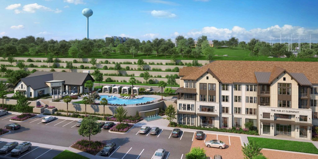 exterior rendering of Klara apartments in clermont