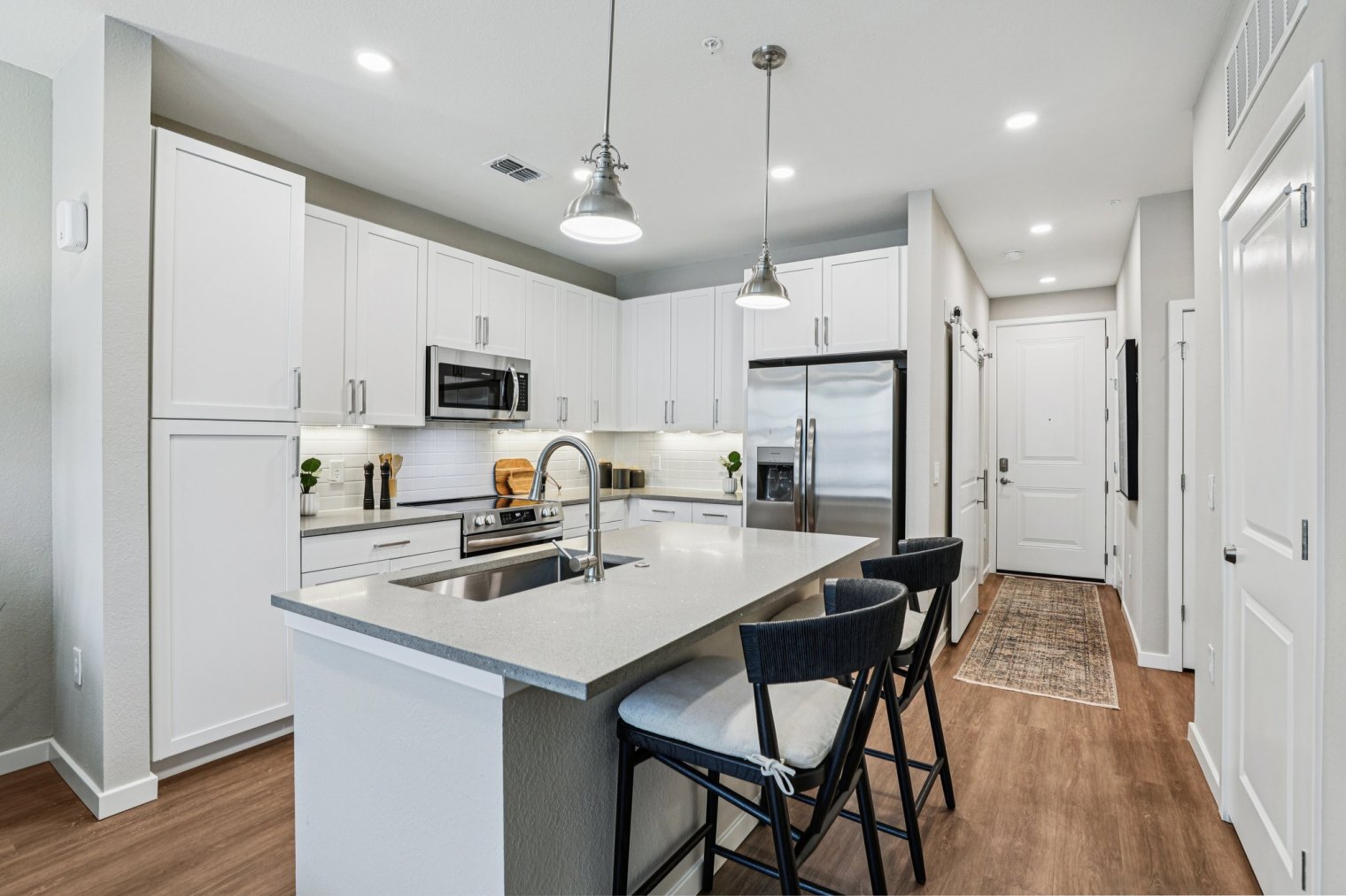 kitchen at brand new clermont apartments klara